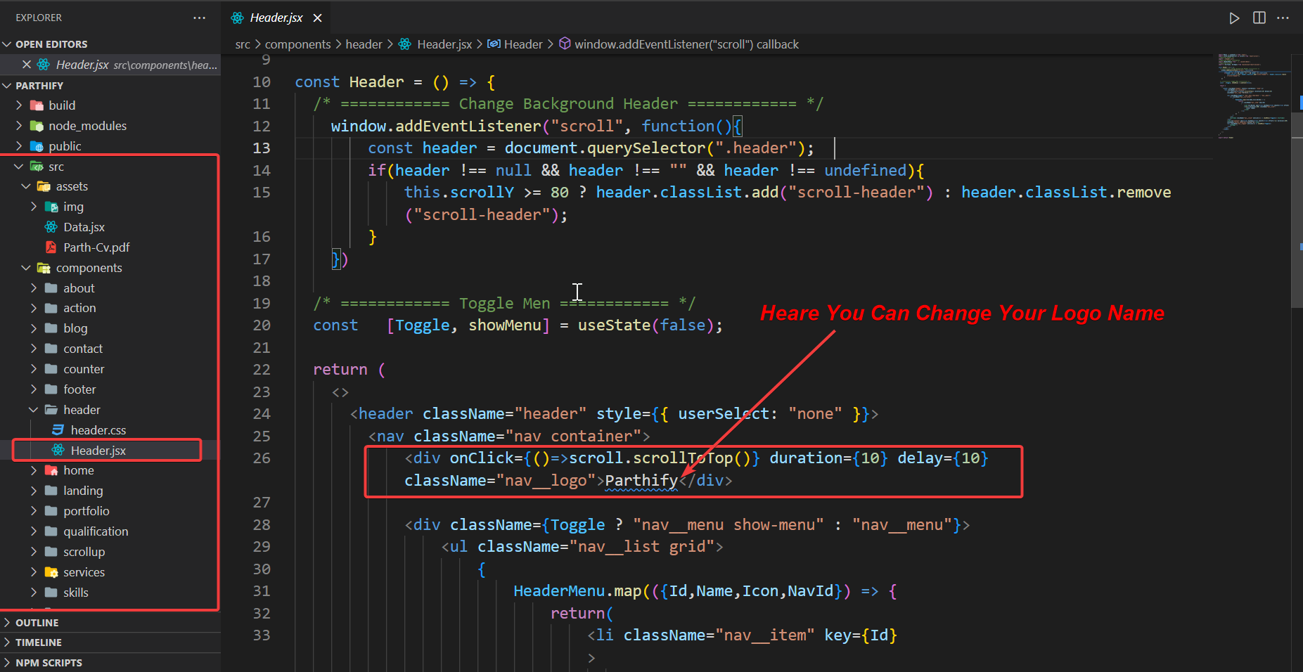 Go to Dashboard > Imroz template Options > General > upload your logo from here.