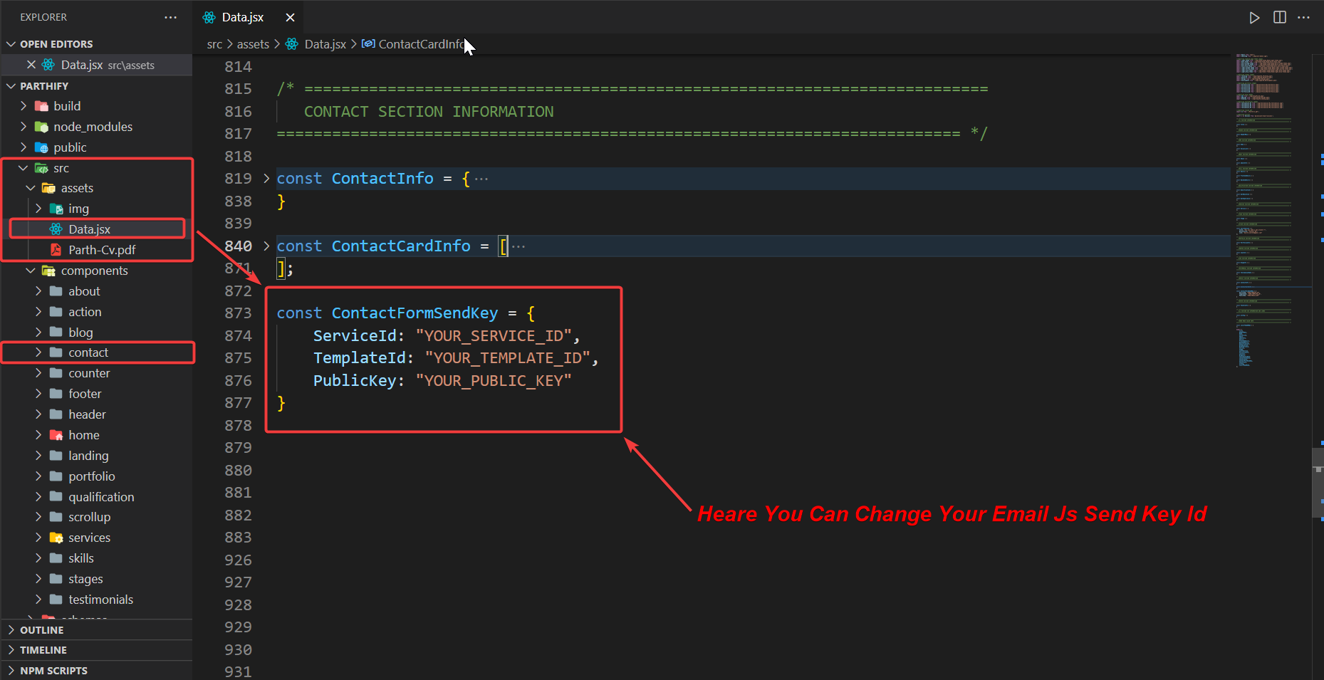 Contact Content send Email Image